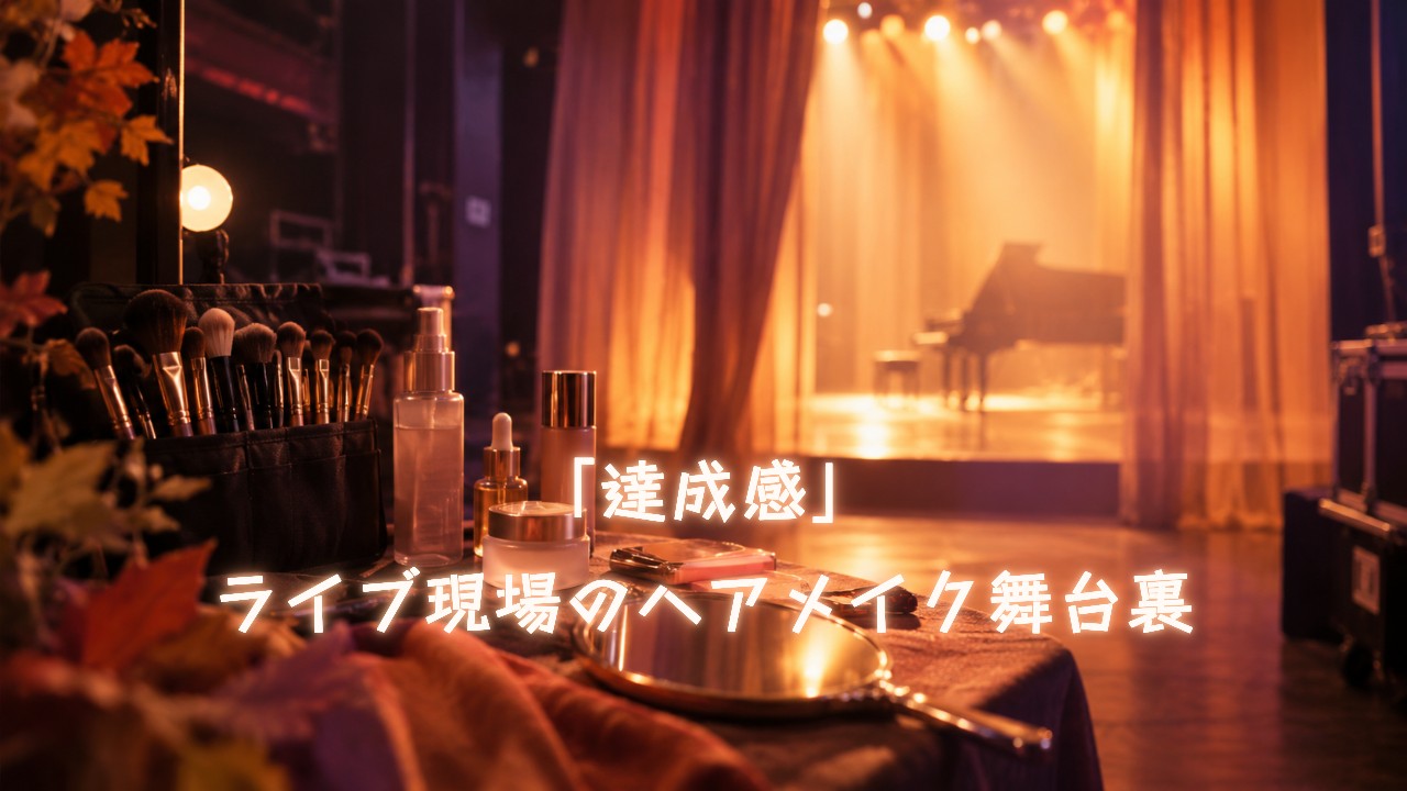 「達成感」ライブ現場のヘアメイク舞台裏